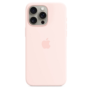 iPhone 15 Pro Max Silicone Case with MagSafe – Light Pink Accessories Shop Online at Dubai Offers