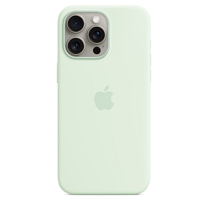 iPhone 15 Pro Max Silicone Case with MagSafe – Soft Mint Accessories Shop Online at Dubai Offers