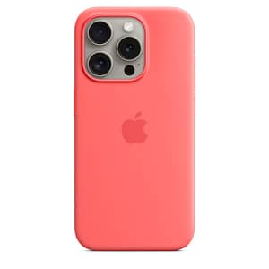 iPhone 15 Pro Silicone Case with MagSafe – Guava Accessories Shop Online at Dubai Offers