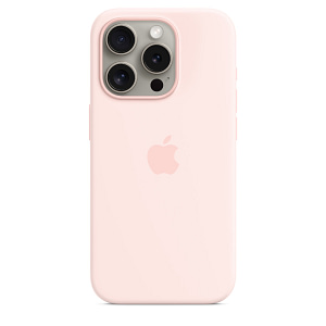 iPhone 15 Pro Silicone Case with MagSafe – Light Pink Accessories Shop Online at Dubai Offers