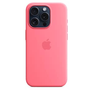 iPhone 15 Pro Silicone Case with MagSafe – Pink Accessories Shop Online at Dubai Offers