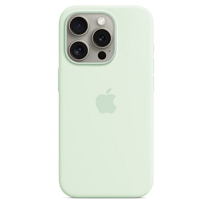 iPhone 15 Pro Silicone Case with MagSafe – Soft Mint Accessories Shop Online at Dubai Offers