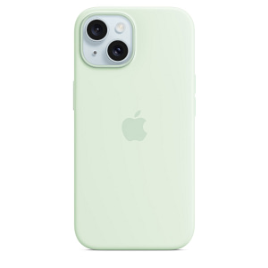 iPhone 15 Silicone Case with MagSafe – Soft Mint Accessories Shop Online at Dubai Offers