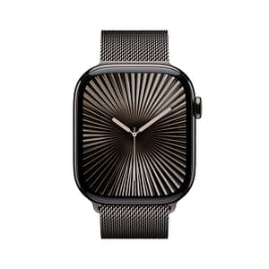 Apple Watch Series 10 GPS + Cellular 42mm Slate Titanium Case with Slate Milanese Loop Apple Watch Shop Online at Dubai Offers