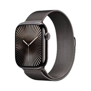 Apple Watch Series 10 GPS + Cellular 46mm Slate Titanium Case with Slate Milanese Loop – M/L Apple Watch Shop Online at Dubai Offers