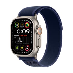 Apple Watch Ultra 2 GPS + Cellular 49mm Natural Titanium Case with Blue Trail Loop – M/L Apple Watch Shop Online at Dubai Offers