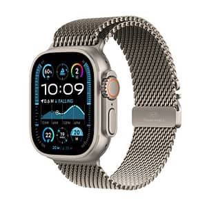 Apple Watch Ultra 2 GPS + Cellular 49mm Natural Titanium Case with Natural Titanium Milanese Lo Apple Watch Shop Online at Dubai Offers