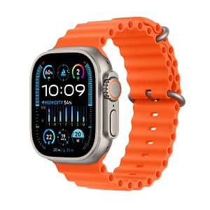 Apple Watch Ultra 2 GPS + Cellular, 49mm Titanium Case with Orange Ocean Band Apple Watch Shop Online at Dubai Offers