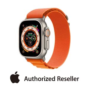 Apple Watch Ultra Titanium case 49mm Orange Alpine Loop GPS+CELL-Medium Wearables & Smart Watches Shop Online at Dubai Offers