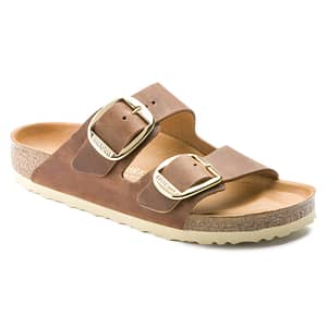 Arizona Big Buckle Natural Leather Oiled Cognac Female Female Shop Online at Dubai Offers