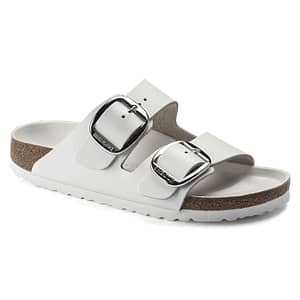 Arizona Big Buckle Natural Leather White Female Female Shop Online at Dubai Offers