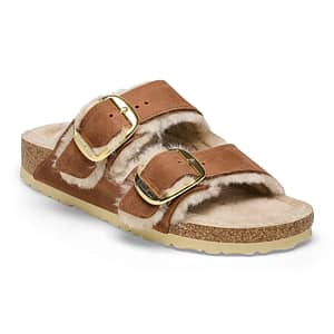 Arizona Big Buckle Shearling Natural Leather Oiled Cognac Female Female Shop Online at Dubai Offers