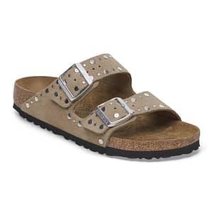 Arizona Rivet Suede Leather Taupe Female Female Shop Online at Dubai Offers