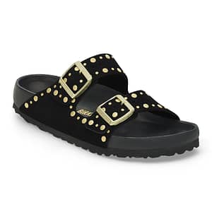 Arizona Rivet Suede Leather black Female Female Shop Online at Dubai Offers