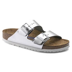 Arizona Soft Footbed Natural Leather Silver Female Female Shop Online at Dubai Offers