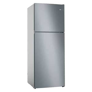 BOSCH 453 Litre Series 4 free-standing fridge-freezer with freezer at top 186 x 70 cm Stainless steel look Appliances Shop Online at Dubai Offers