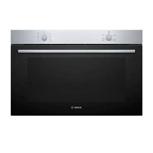 BOSCH Series 2 Gas built-in oven 90 x 60 cm Stainless steel Cavity volume 92 l Integral cooling fan Full-surface grill broiler Gas bottom heating F… Appliances Shop Online at Dubai Offers