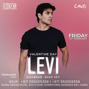 Nightlife Eden Presents DJ Levi Live in Dubai Nightlife Shop Online at Dubai Offers