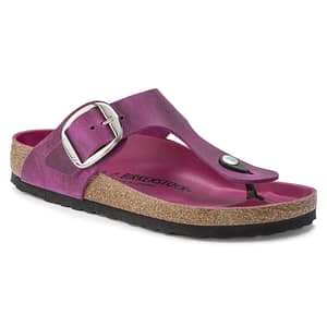 Gizeh Big Buckle Natural Leather Oiled Festival Fuchsia Female Female Shop Online at Dubai Offers