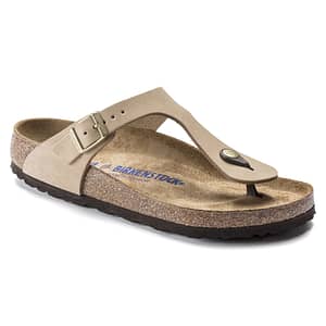 Gizeh Soft Footbed Nubuk Leather Sandcastle Female Female Shop Online at Dubai Offers