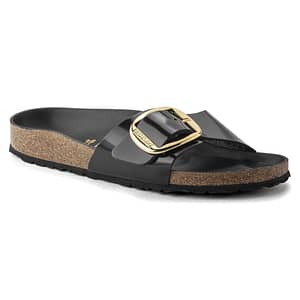 Madrid Big Buckle Natural Leather Patent Nappa Glamour Female Female Shop Online at Dubai Offers