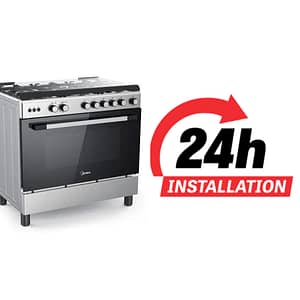 Midea 90x60cm Stainless Steel Freestanding Cooker Appliances Shop Online at Dubai Offers