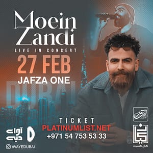 Moein Z live in concert at JAFZA One in Dubai – Persian Events Persian Events Shop Online at Dubai Offers