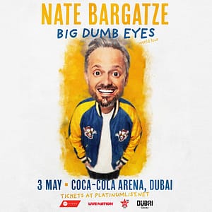 Nate Bargatze Live at Coca-Cola Arena,Dubai – Comedy Events Comedy Events Shop Online at Dubai Offers