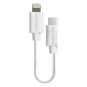 P025BCLWH|POWEROLOGY DATA & FAST CHARGER USB C TO LIGHTNING CABLE 0.8FT WHITE Accessories Shop Online at Dubai Offers