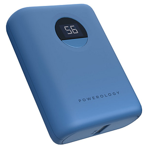 PPBCHA04-BU|Powerology 10000mAh Ultra-Compact Power Bank 20W PD & QC3.0 USB-A and USB-C Blue Accessories Shop Online at Dubai Offers