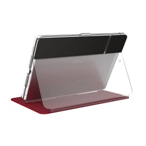 Speck iPad 10.2inch BALANCE FOLIO CLEAR (HEARTRATE RED/CLEAR) Accessories Shop Online at Dubai Offers