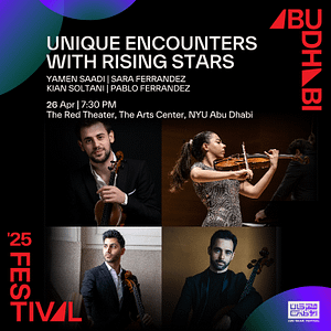 Unique Encounters with Rising Stars Live in The Red Theater, NYU Abu Dhabi – Shows and Theatrical Plays Shows and Theatrical Plays Shop Online at Dubai Offers