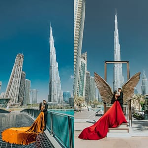 Burj Khalifa Flying Dress Videography Shoot  Wings of Mexico