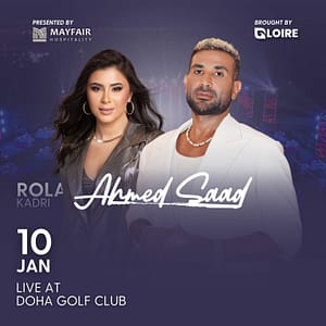 Ahmad Saad & Rola Kadri Live At Doha Golf Club  Doha Golf Club