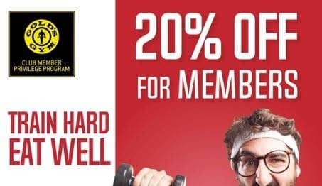 Gold’s Gym Exclusive Membership Card Offer