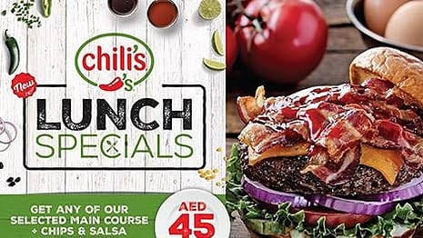 Chilis new crazy Lunch Specials