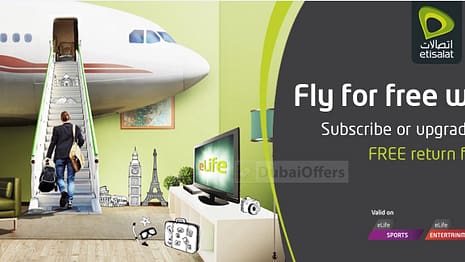 Fly for FREE With Elife by Etisalat