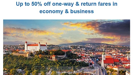 Up to 50% off one-way & return fares in economy & business class @ flydubai