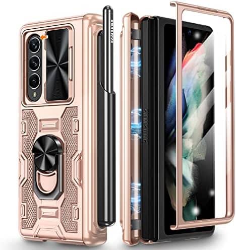 Protect LRSAMF4GLD Galaxy Fold 4 Ring Case Gold | Slim |Lightweight | and Durable | Provides Protection for Your Galaxy Fold 4 | With Kickstand | A...