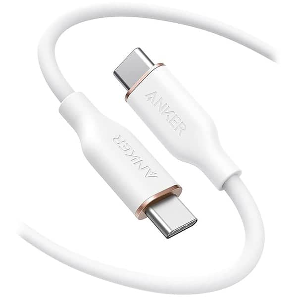 Anker PowerLine III Flow | USB-C to USB-C Cable | 6 feet | White Color | A8553H21