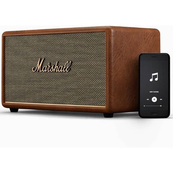 Marshall Acton III 60W Premium Home Wireless Speaker | Bluetooth 5.2 | Signature Marshall Sound | Brown