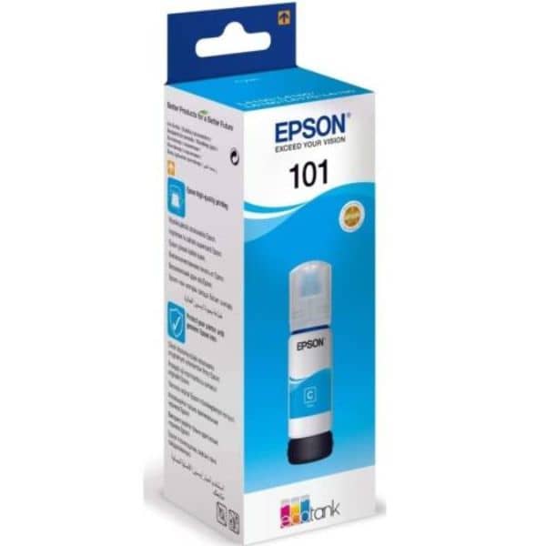 Epson 101 Cyan Ink Bottle 70ml | Color Cyan | C13T03V24A