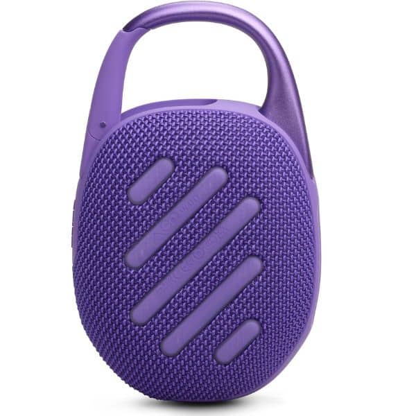 JBL Clip 5 Ultra-portable waterproof speaker with AURACAST| Powerful Audio| Dustproof| Wireless Bluetooth Streaming| 12 Hours of Playtime| Purple