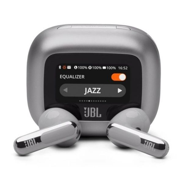 JBL Live Flex 3 | Hi-Res Audio True ANC TWS | Smart Case with Touch Display | 50H Playtime | Wireless Charging | 6 Mic | Multipoint Connection | IP...