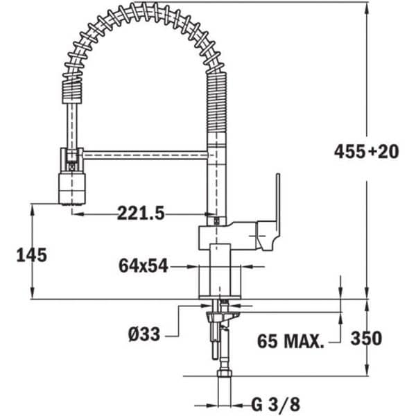 TEKA |MY1| Professional Kitchen Tap Flexible Mixer