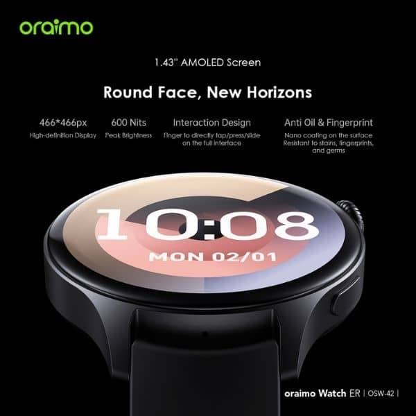 Oraimo Smart Watch Black| OSW-42