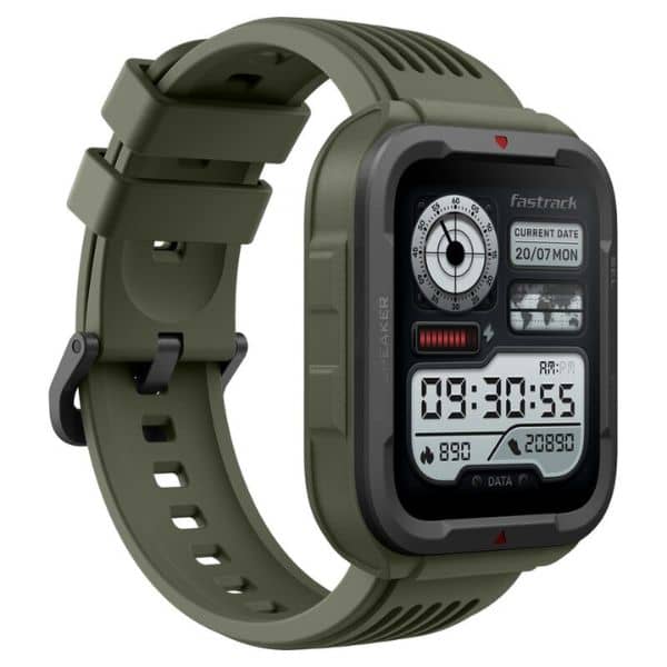 Fastrack Reflex Active Rugged Smartwatch | Green|38101PP03