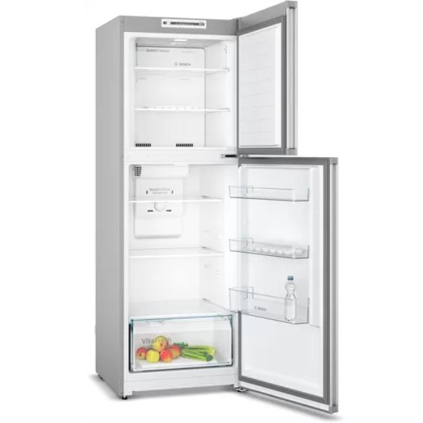 Bosch 286 Litre Series 2 free-standing fridge-freezer with freezer at top 171 x 60 cm Inox-look-metallic