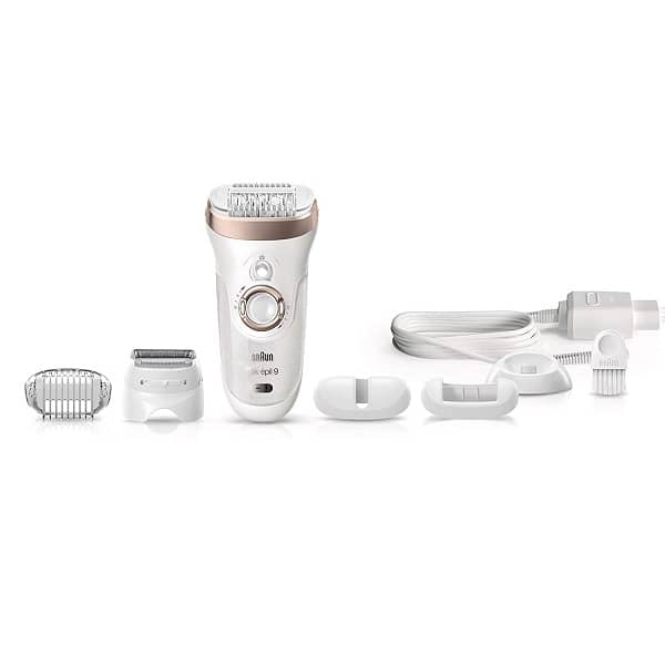 Braun Silk-epil 9-561 | Wet and Dry Cordless Epilator | 6 extras | SE9561 | White Color