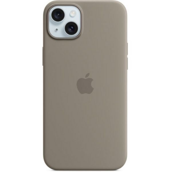 iPhone 15 Plus Silicone Case with Mag Safe | Color Clay